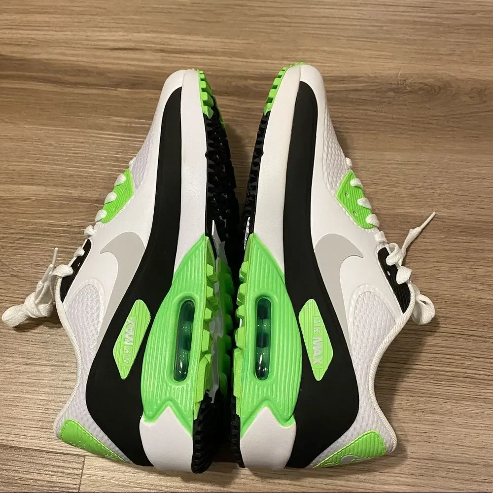Nike Air Max 90 Golf Flash Lime Green White Men's Size 8.5 Women's 10 CU9978-100 - Picture 7 of 8